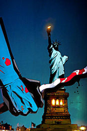 Cover to Nightwing #118 (2006), with Jason Todd holding a bloody kris. Art by Jock.